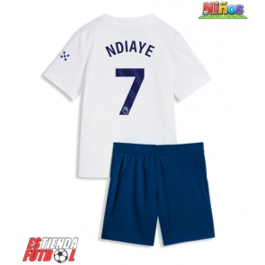 Manchester City Iliman Ndiaye #7 Tercera Equipación Niños 2026-27 Manga Corta (+ Pantalones cortos)